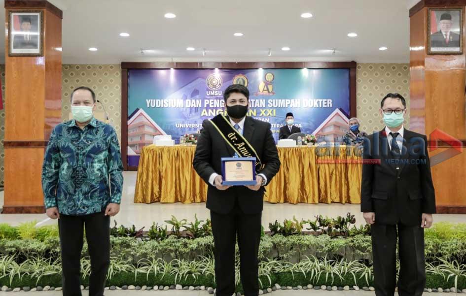 Yudisium Putrinya di FK UMSU, Gubernur Sumut Saksikan Lewat Streaming