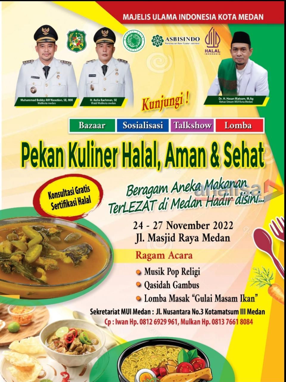 Besok Pekan Kuliner Halal Dibuka, Ada Lomba Masak Gulai Asam Ikan