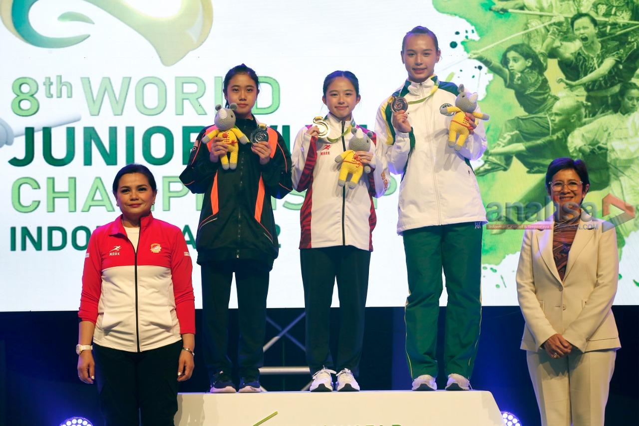 Indonesia Raih Tiga Emas di Hari Pertama Kejuaraan �The 8th World Junior Wushu Championships 2022�