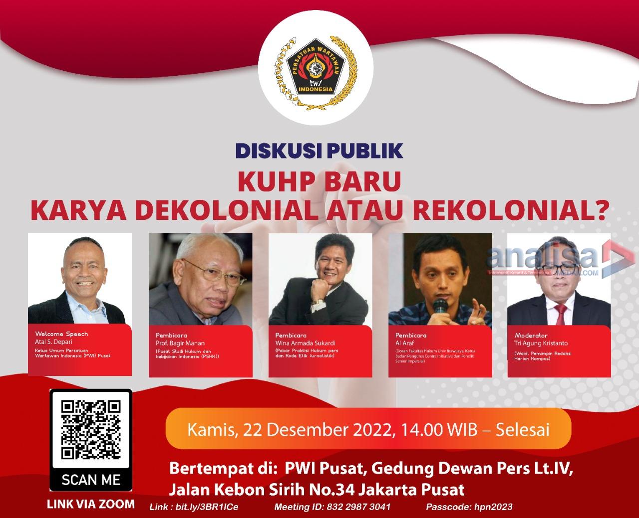 KUHP Baru Tertinggal Dua Abad, Wartawan Tetap Patuh UU Pers