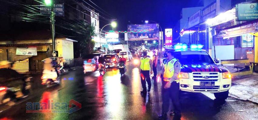 Cegah Lakalantas Guan Kamtibmas, Sat Lantas Polres Sibolga Gelar Patroli Blue Light