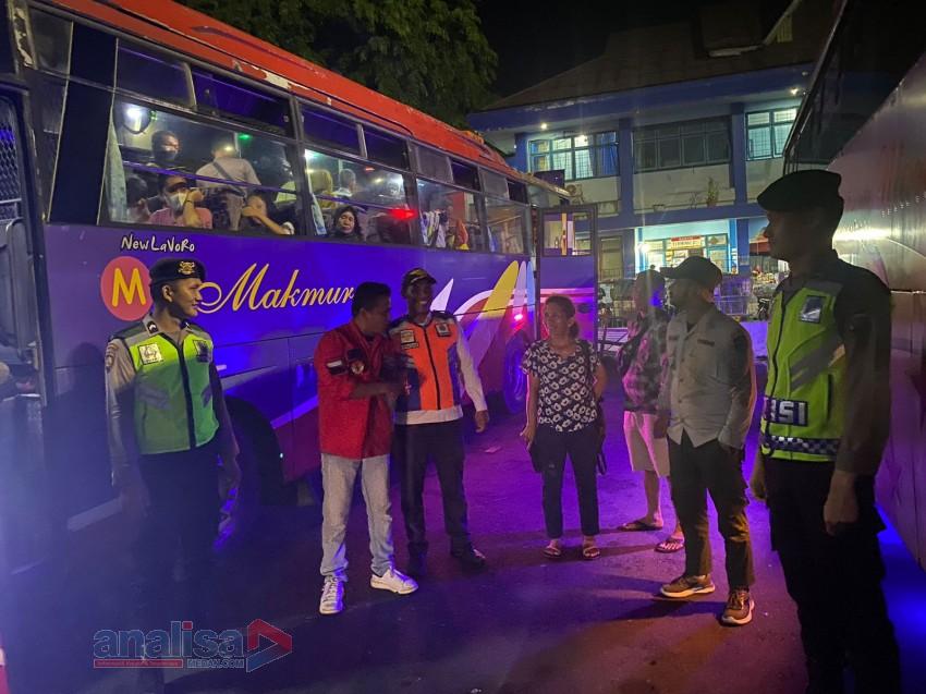 Pastikan Arus Mudik Aman Dan Lancar, Pos Pengamanan Pelabuhan Lama Sibolga Laksanakan Patroli Dialogis