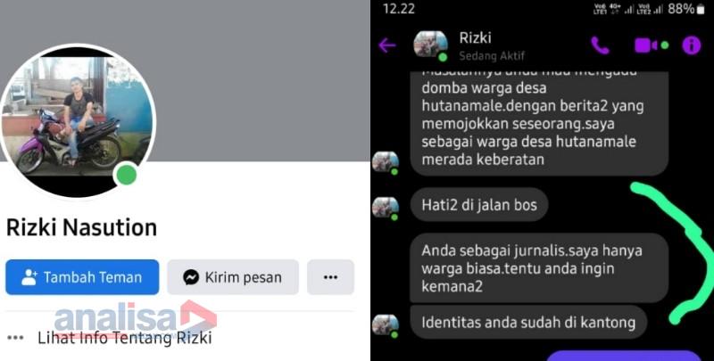 Preman! Rizki Warga Madina Ini Nekat Ancam Jurnalis, Polisi Diminta Bertindak