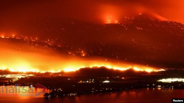 Setalah Hawai, Kini Kanada Juga Dilanda Kebakaran Hebat, Puluhan Ribu Warga Terpaksa Mengungsi