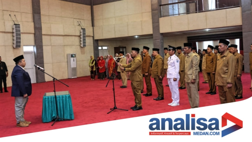 Bupati Tapsel Lantik 5 Kadis dan Sejumlah Pejabat, Termasuk Fachri Ananda Sebagai Kadis PU