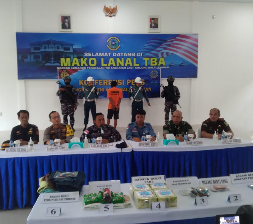 Lanal TBA Kembali Gagalkan Penyelundupan 4 Kg Sabu dari Malaysia