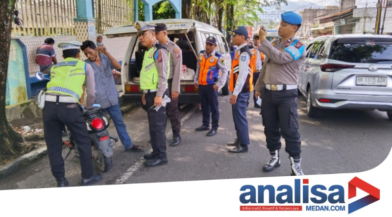 Pelanggar Yang Tidak Tertib Dapat Teguran, Ops Keselamatan Toba 2024 Polres Sibolga