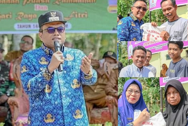 Ramadhan Kareem. Pj Walikota Letnan Salurkan 2,8 Ton Beras di Desa Siloting, Padangsidimpuan