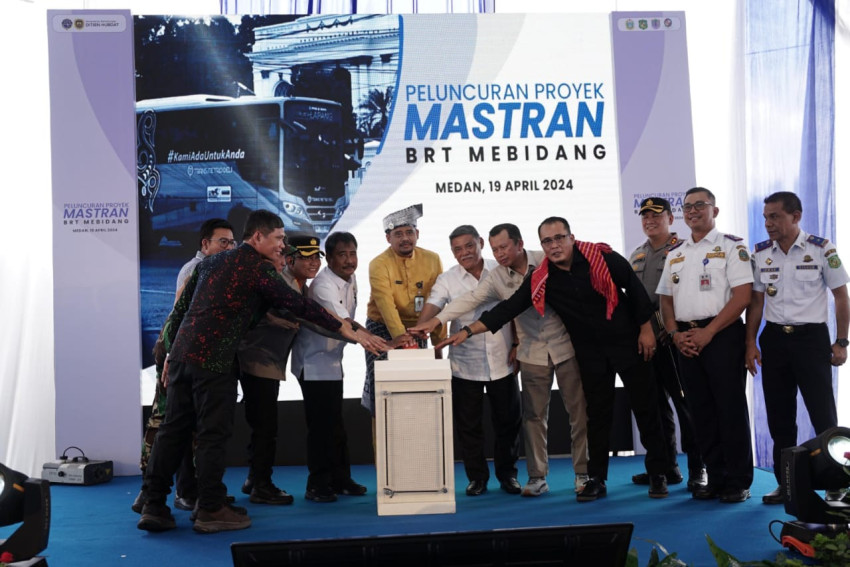 Proyek Mastran BRT Mebidang Diresmikan, Walikota Medan: Solusi Transportasi Aktivitas Masyarakat