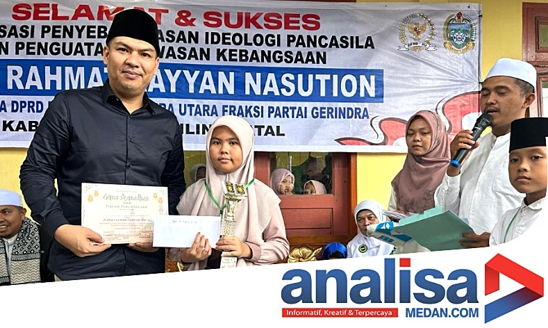 Rahmat Rayyan DPRD Sumut, Apresiasi Gema Ramadhan Tahfidz Juz 30 Di Tapsel