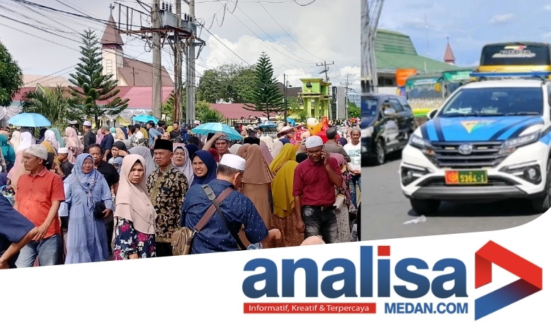 Ribuan Warga Padangsidimpuan Padati Pusat Kota Lepas Keberangkatan Jamaah Haji