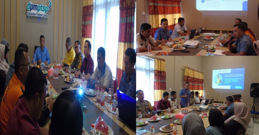 DPMPTSP Gelar Rapat  Penyamaan Persepsi Bersama Pekan Layanan Publik Terpadu Palas