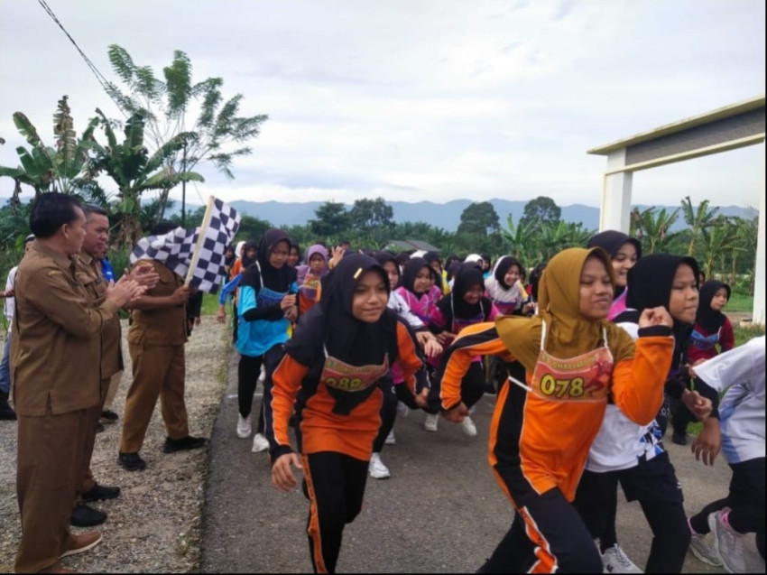 Dinas Porapar Palas Gelar Lomba Lari Pelajar Tingkat SMP