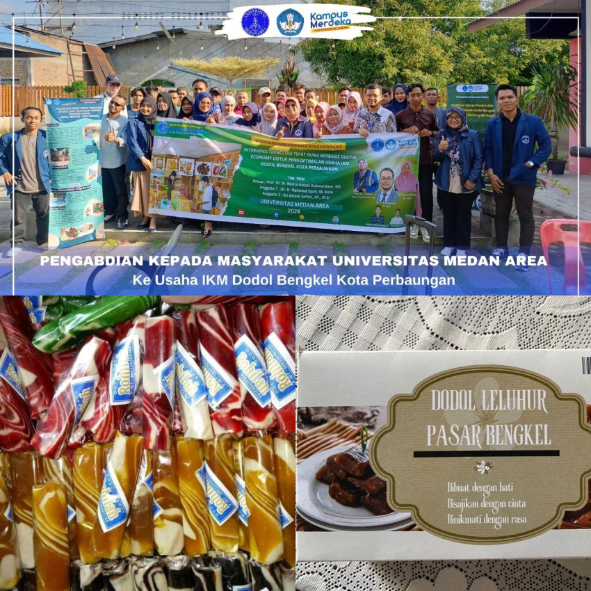 PKM Dosen UMA  : Pengembangan Inovasi Produk dan Design Kemasan Dodol Pasar Bengkel Kota Perbaungan Serdang Bedagai