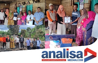 Dolly Pasaribu Serahkan Bantuan Kepada Korban Kebakaran di Aek Bilah Tapsel