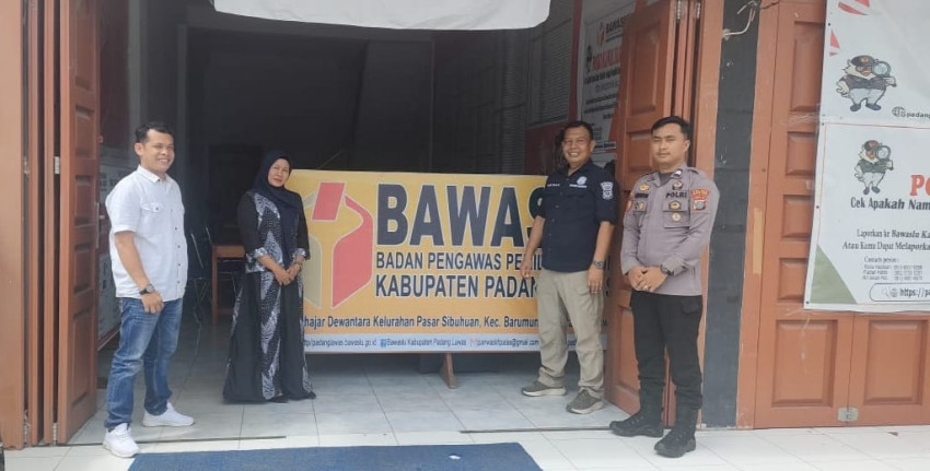 Jelang Pilkada, Kasatgas Humas Polres Palas Monitoring Personil Pengamanan di Kantor Bawaslu
