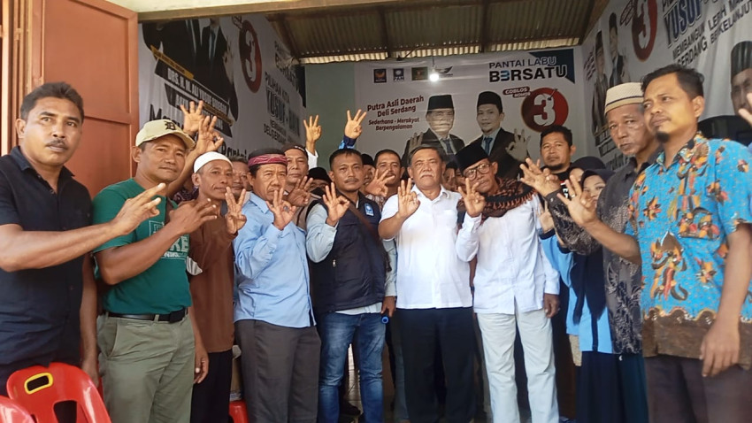 Yusuf Siregar Resmikan Posko Relawan &ldquo;Pantailabu Bersatu&rdquo;