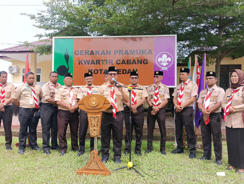 Kwarcab Gerakan Pramuka Kota Medan Ucapkan Terimakasih dan Doa kepada Kakak Bobby Nasution