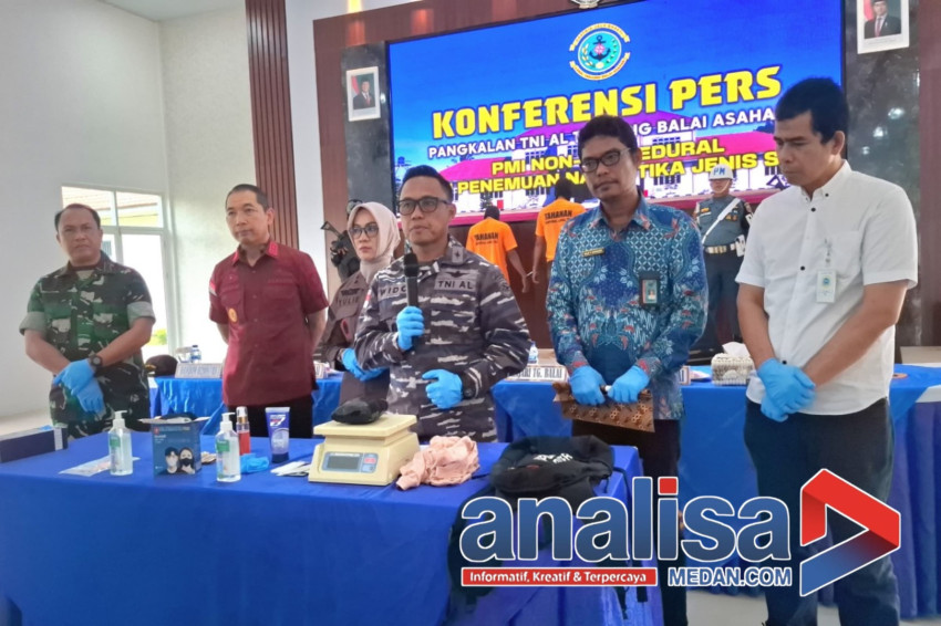 Lanal TBA Amankan PMI Nonprosedural dan Temukan Narkotika Jenis Sabu