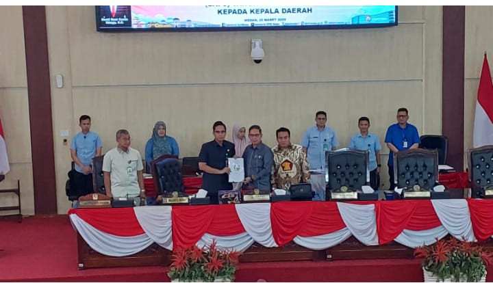 DPRD Medan Serahkan Hasil Pembahasan Pansus LKPJ TA 2024