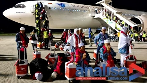 Jamaah Haji Kloter 01 Tiba di Padangsidimpuuan Pada Jum'at
