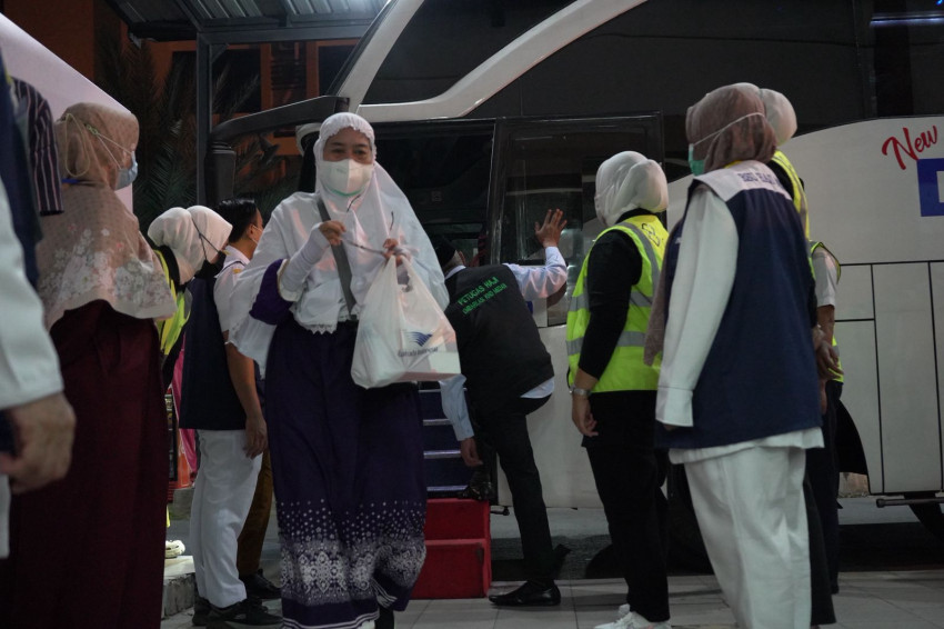 352 Jemaah Haji Kloter 3 Debarkasi Medan Tiba Selamat, PPIH: Jaga Kemabruran Sepulang Haji
