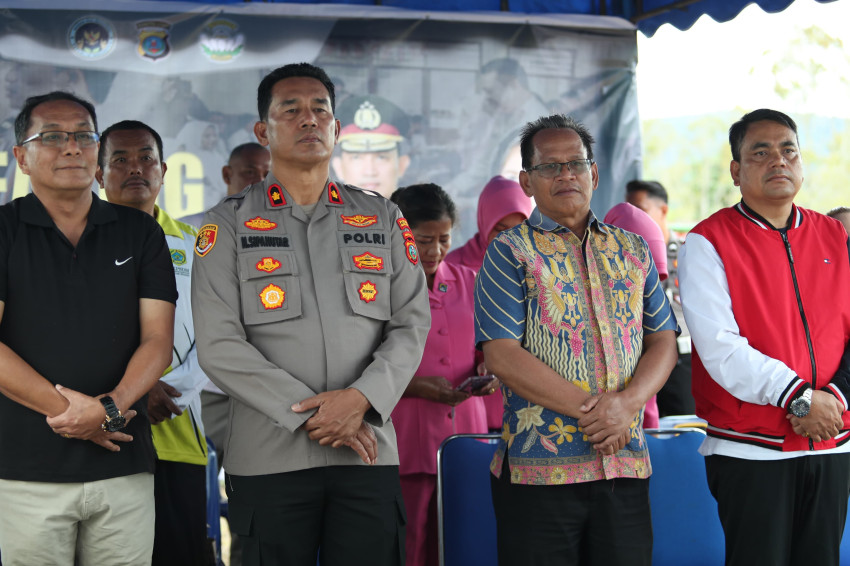 Sekda Bersama Wakapolres Pakpak Bharat Saksikan Groundbreaking 29 SPPG