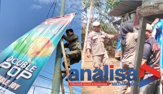 Jelang Peringatan Kemerdekaan, Satpol PP Sidimpuan Gelar Razia Pondok Tertutup Dan Copot Spanduk Illegal