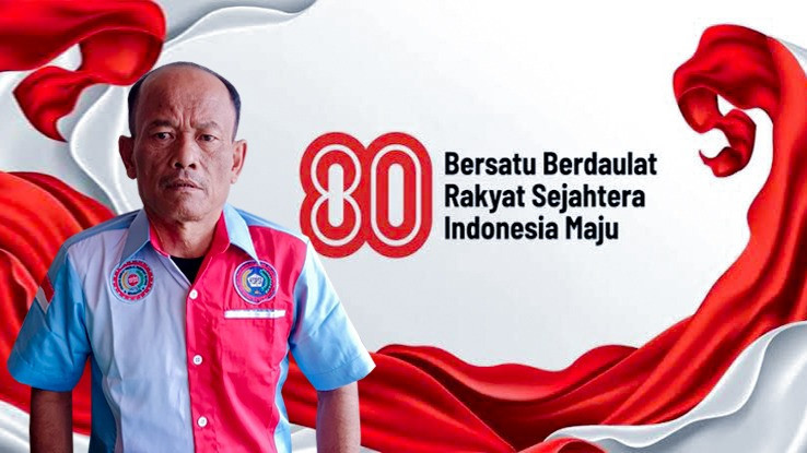 Ipong Dalimunthe, Penasehat F.SPTSI-K.SPSI Padangsidimpuan Ucapkan Selamat HUT RI Ke-80