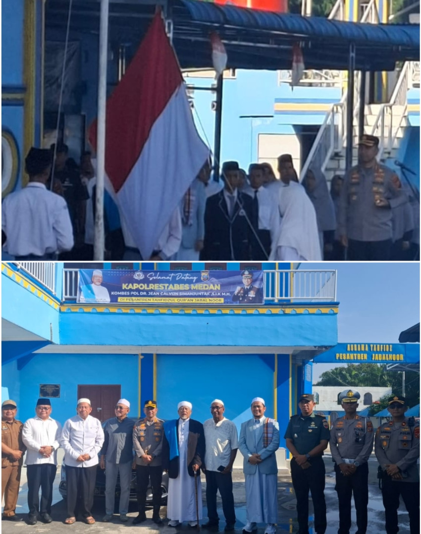 Bangun Karakter dan Integritas Pelajar, Kapolrestabes Medan Pimpin Upacara di Yayasan Jabal Noor