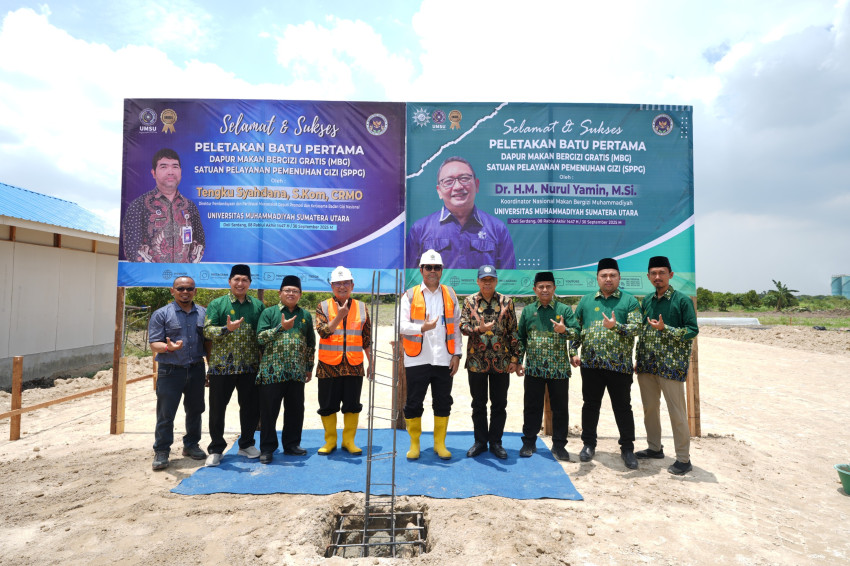 UMSU Jadi Role Model Nasional, Dapur SPPG MBM Resmi Dibangun