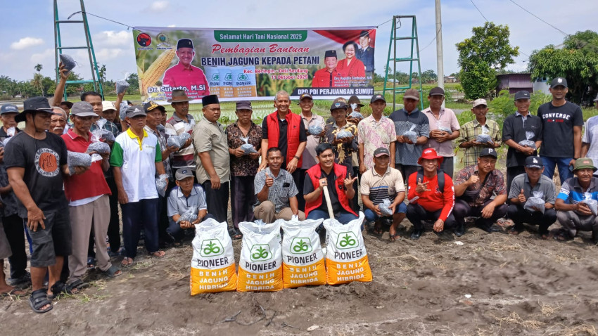 Reses di Deli Serdang, Wakil Ketua DPRD Sumut Sutarto Serahkan Bantuan Bibit Jagung dan Gelar Pengobatan Gratis