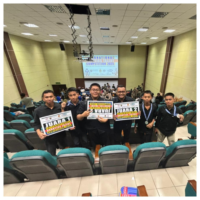 Tim Robotics MAN 1 Madina Borong Juara di International Robotics Talent Competition 2025