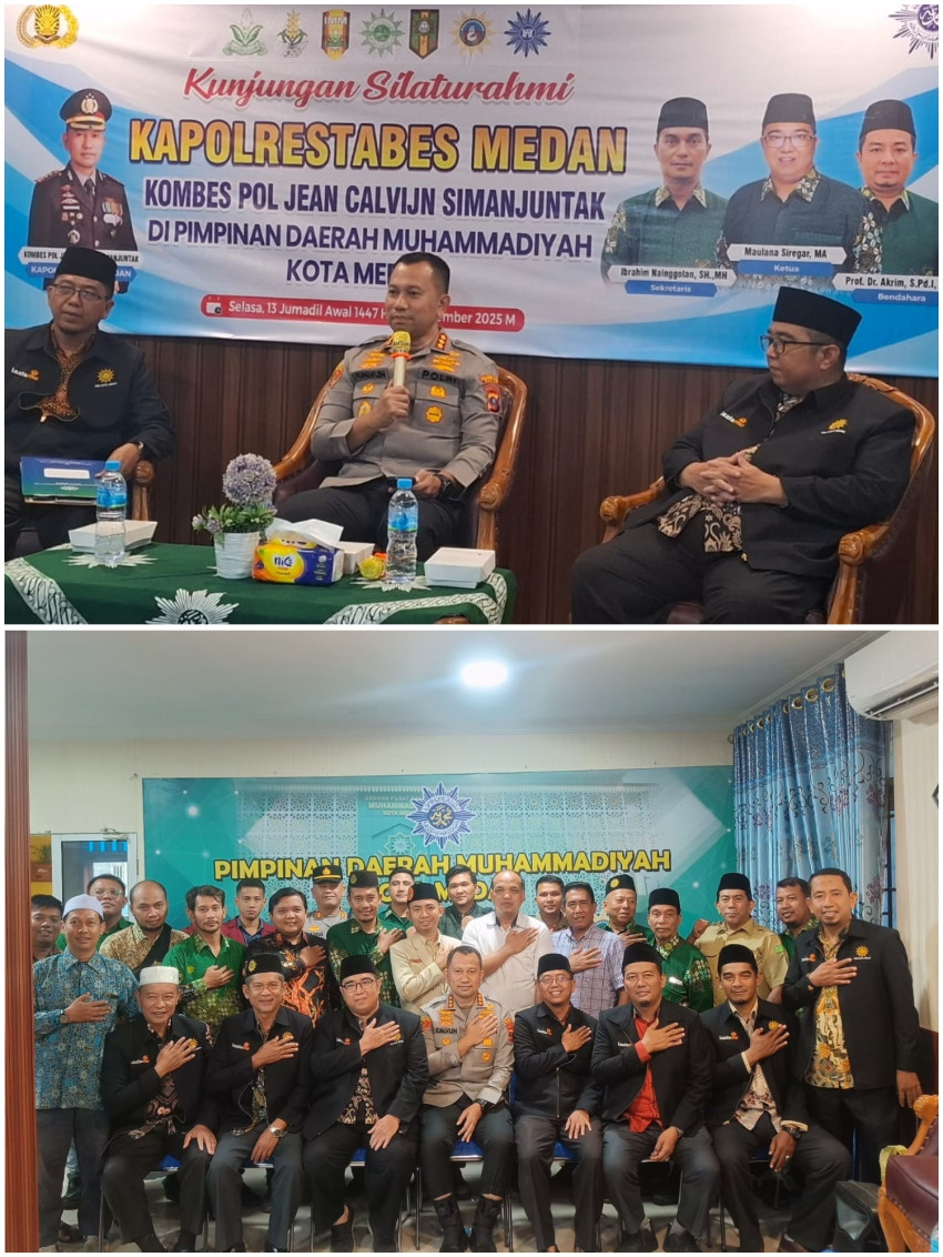 Kapolrestabes Medan Ajak Muhammadiyah Bersinergi Wujudkan Kota Medan Aman dan Tertib
