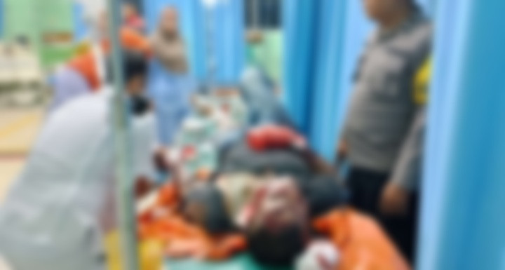 Pedangang Sate Keliling di Paluta Dibegal, Motor dan Gerobak Raib. Korban Sekarat Luka Bacok
