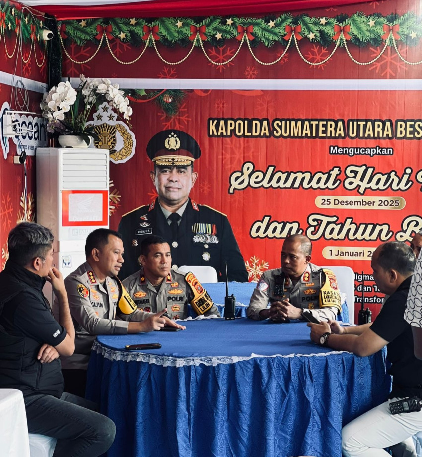 Kapolrestabes Medan Cek Kesiapan Pos Terpadu Pengamanan Nataru