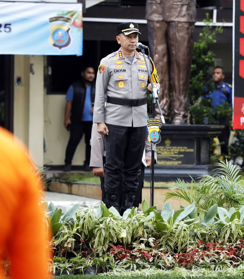 Polrestabes Medan Gelar Apel Lilin Toba 2025, Siap Amankan Natal dan Tahun Baru