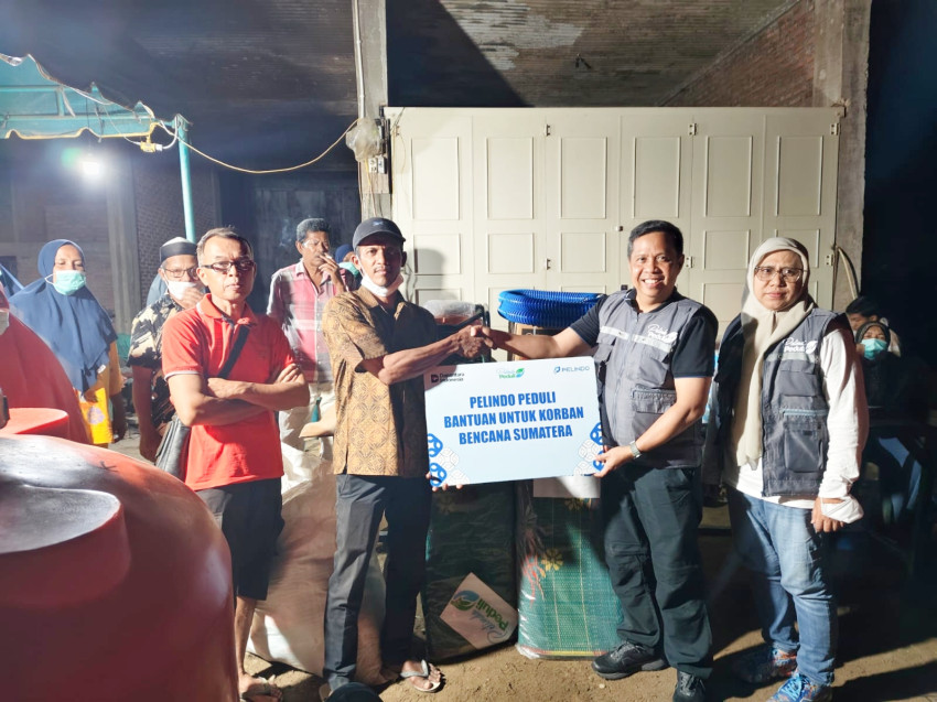 Manajemen Pelindo Regional 1 Turun Langsung Salurkan Bantuan Korban Banjir di Aceh