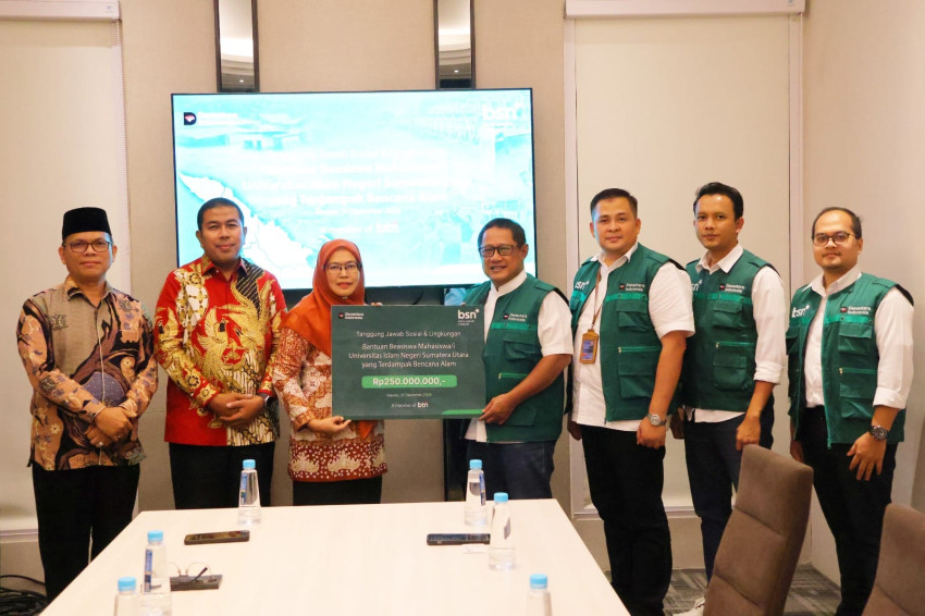 BSN Bantu Bea Siswa bagi Mahasiwa UIN Sumut Terdampak Bencana