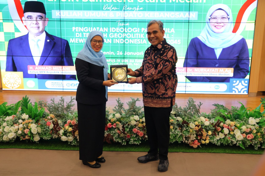 Ketua MPR-RI di UIN Sumut Sampaikan Pidato Kebangsaan Penguatan Ideologi Pancasila