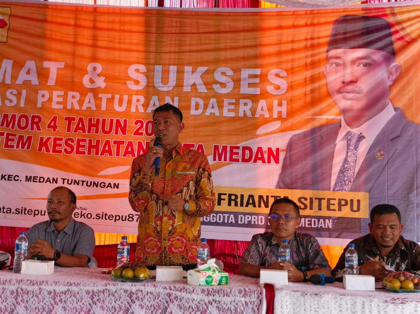 Eko Afrianta Sitepu Tegaskan Hak Kesehatan Warga Medan Saat Sosialisasi Perda Sistem Kesehatan