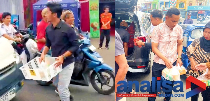 Aksi Sosial SPPG Se-Padangsidimpuan, Salurkan Ratusan Paket Takjil Untuk Abang Becak Dan Pengguna Jalan