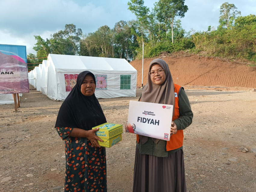 Rumah Zakat Salurkan Fidyah di Desa Batu Hula, Tapanuli Selatan