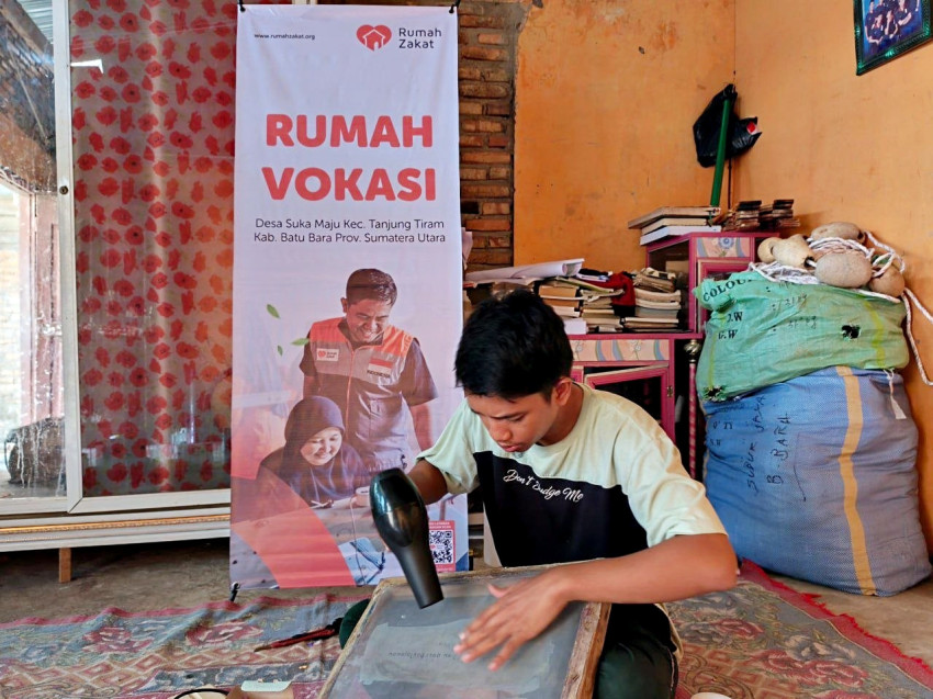 Rumah Zakat Siapkan Pelatihan Sablon Modern di Desa Suka Maju, Bidik Lahirkan Wirausaha Baru