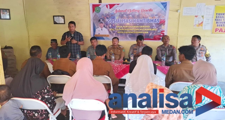 Masyarakat Partihaman Saroha Ikuti Sosialisasi Kamtibmas