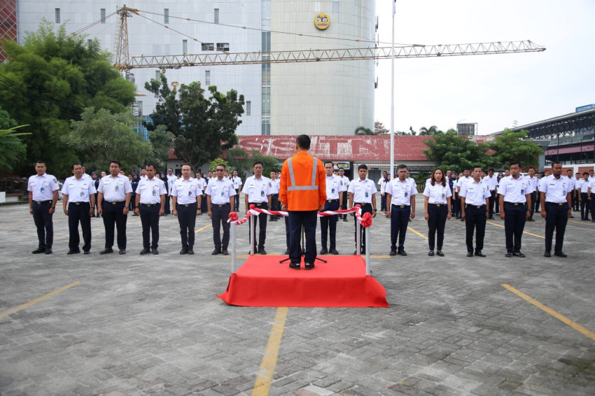 KAI Divre I Sumut Gelar Apel Safety Awareness: Pastikan Perjalanan Aman Jelang Libur Panjang